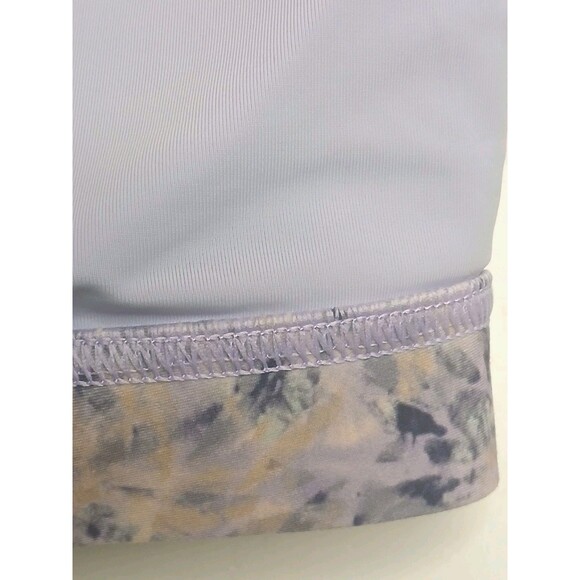 Calme Johnny Was Sports Bra Sz L Endurance Cosmic Purple Print Racer Back - Picture 7 of 11